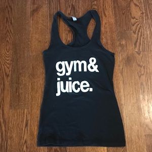 Custom Workout Racerback Tank Gym & Juice XS